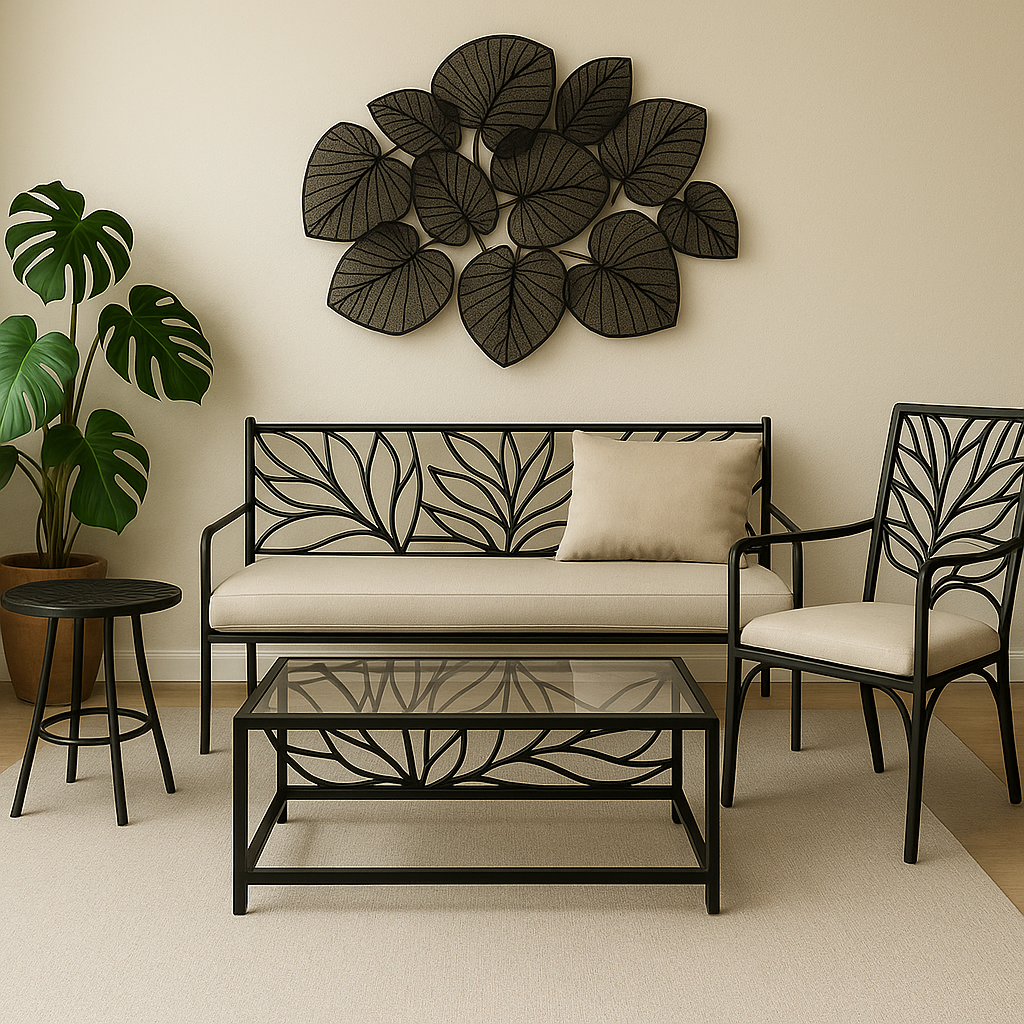 Muebles personalizados con diseño en metal